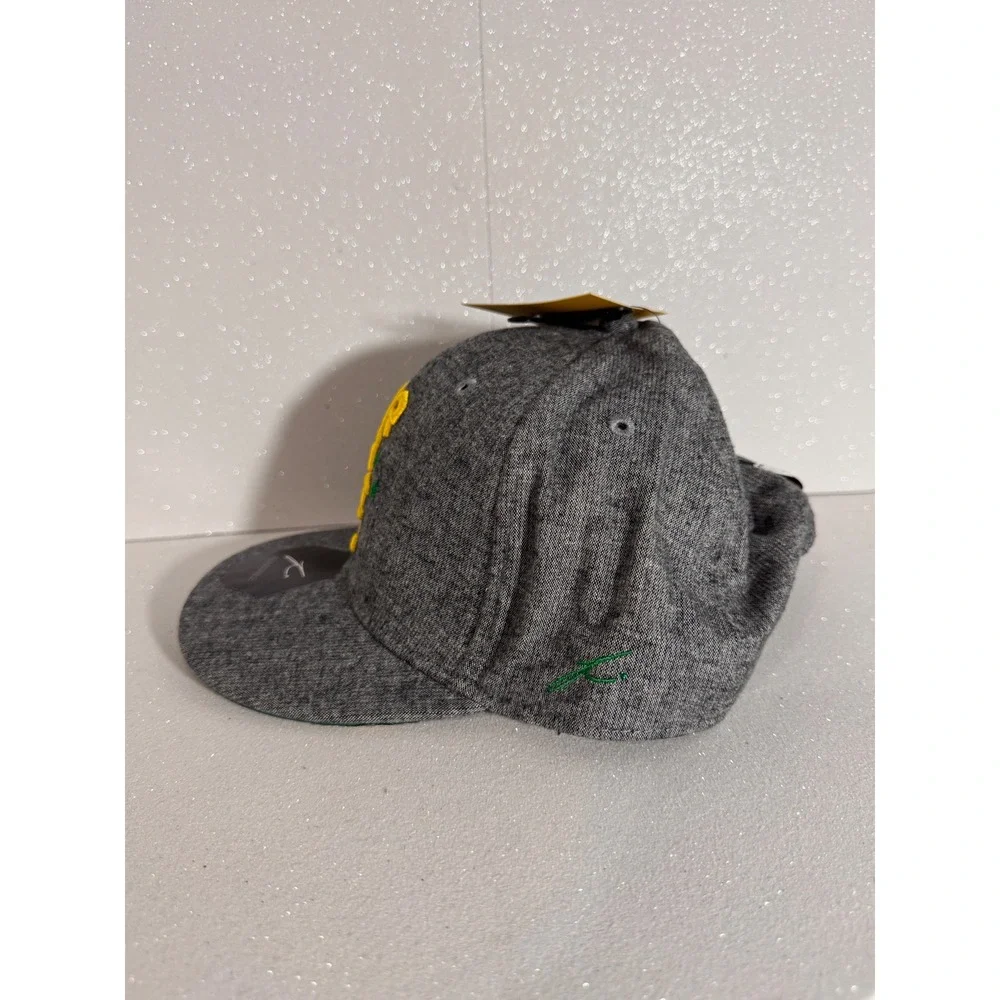 Brasil CBF Soccer National Team Snapback Hat Gray Heather Adjustable Cap NWT